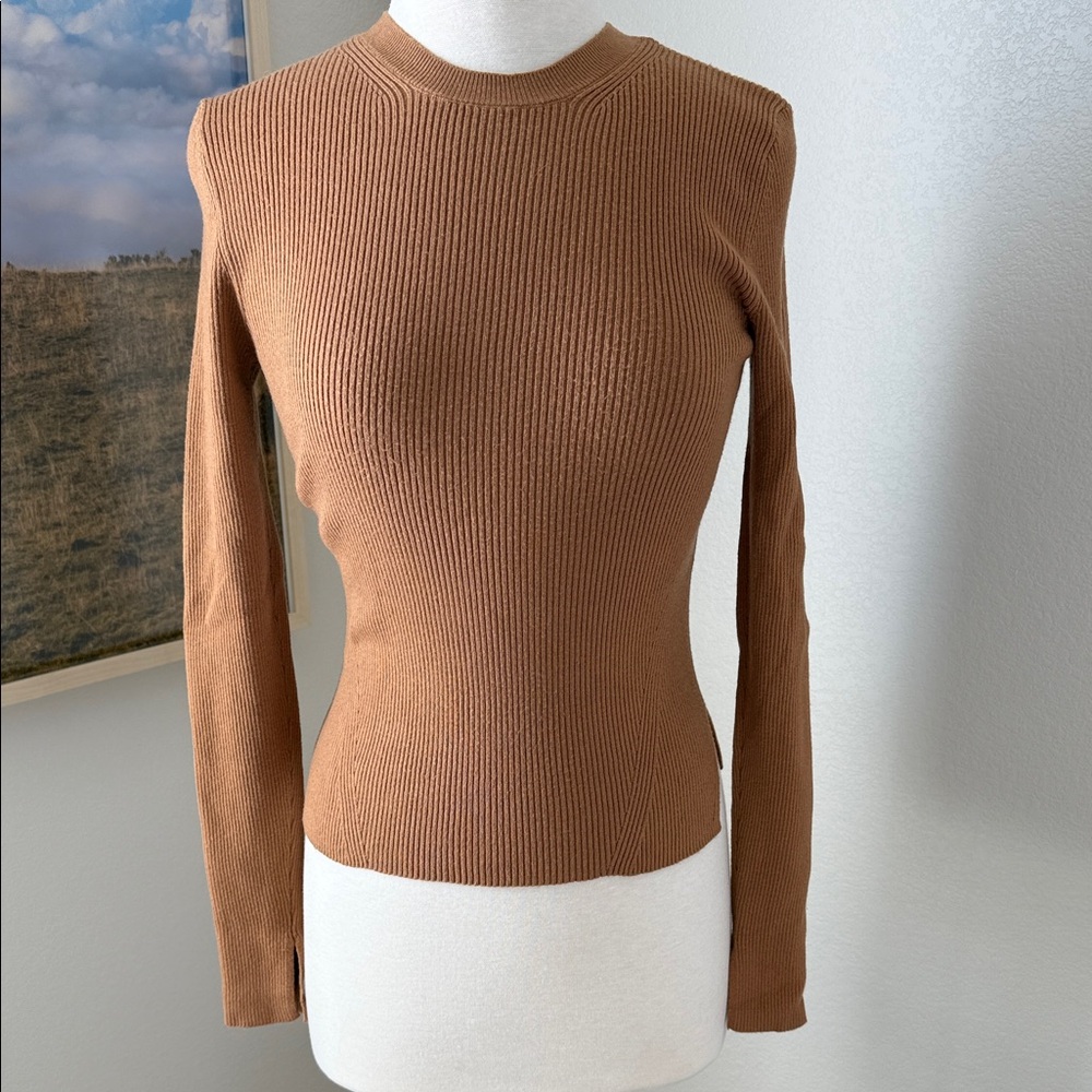 Abercrombie & Fitch Brown Ribbed Knitwear